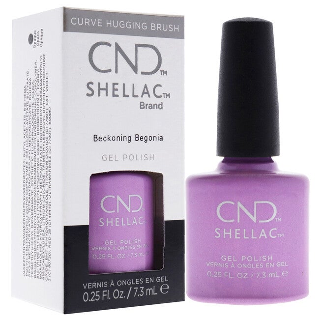 Shellac Nail Color - Beckoning Begonia by CND for Women - 0.25 oz Nail Polish, See Description, alternate image number 2