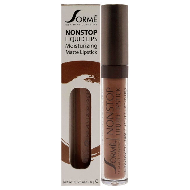 Nonstop Moisturizing Matte Liquid Lipstick - 271 Ribbon by Sorme Cosmetics for Women - 0.126 oz Lipstick, See Description, hi-res image number 0