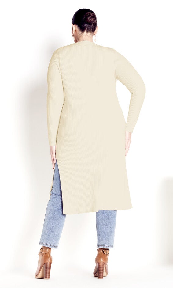 Button Knit Cardigan - cream, , alternate image number null