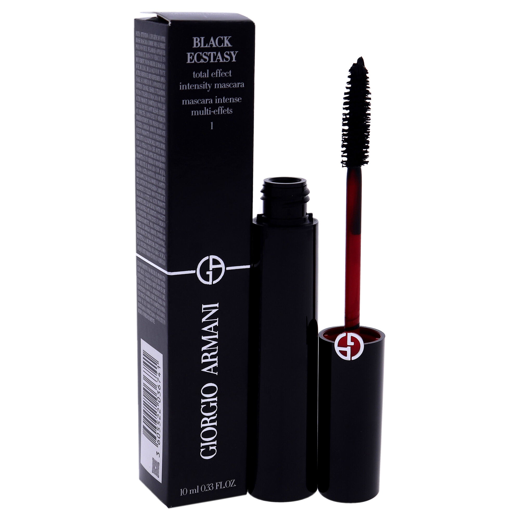 Black Ecstasy Total Effect Intensity Mascara - 1 Obsidian Black by Giorgio Armani for Women - 0.33 oz Mascara, , alternate image number 7