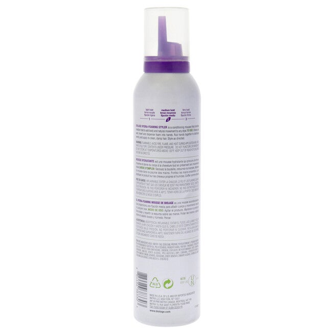 Biolage Hydra Foaming Conditioning Mousse Medium Hold by Matrix for Unisex - 8.25 oz Mousse, See Description, alternate image number null
