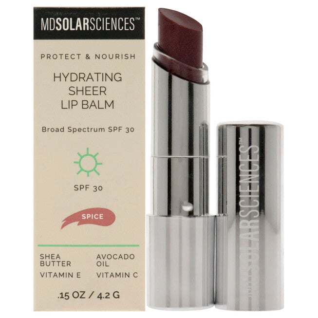 Hydrating Sheer Lip Balm SPF 30 - Spice by MDSolarSciences for Women - 0.15 oz Lip Balm, See Description, hi-res image number 0