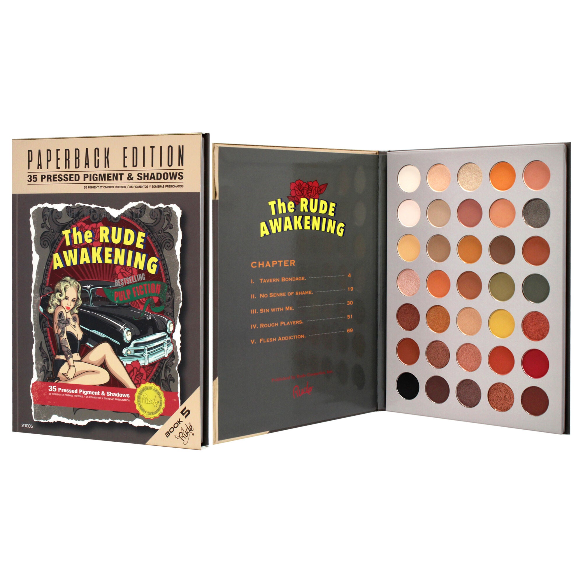 The Rude Awakening Eyeshadow Palette - Paperback Edition by Rude Cosmetics for Women - 0.74 oz Palette, , alternate image number 8