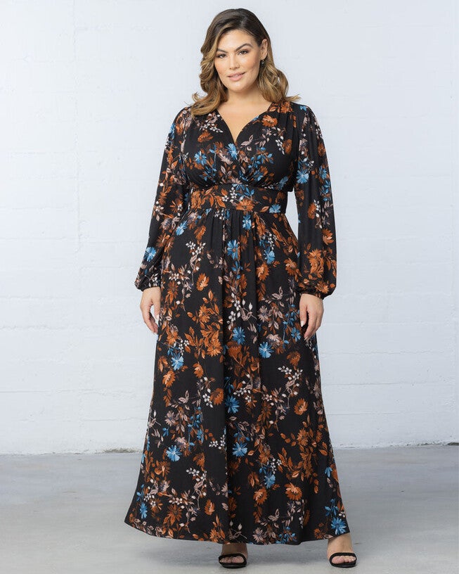 Kelsey Long Sleeve Maxi Dress, , alternate image number null