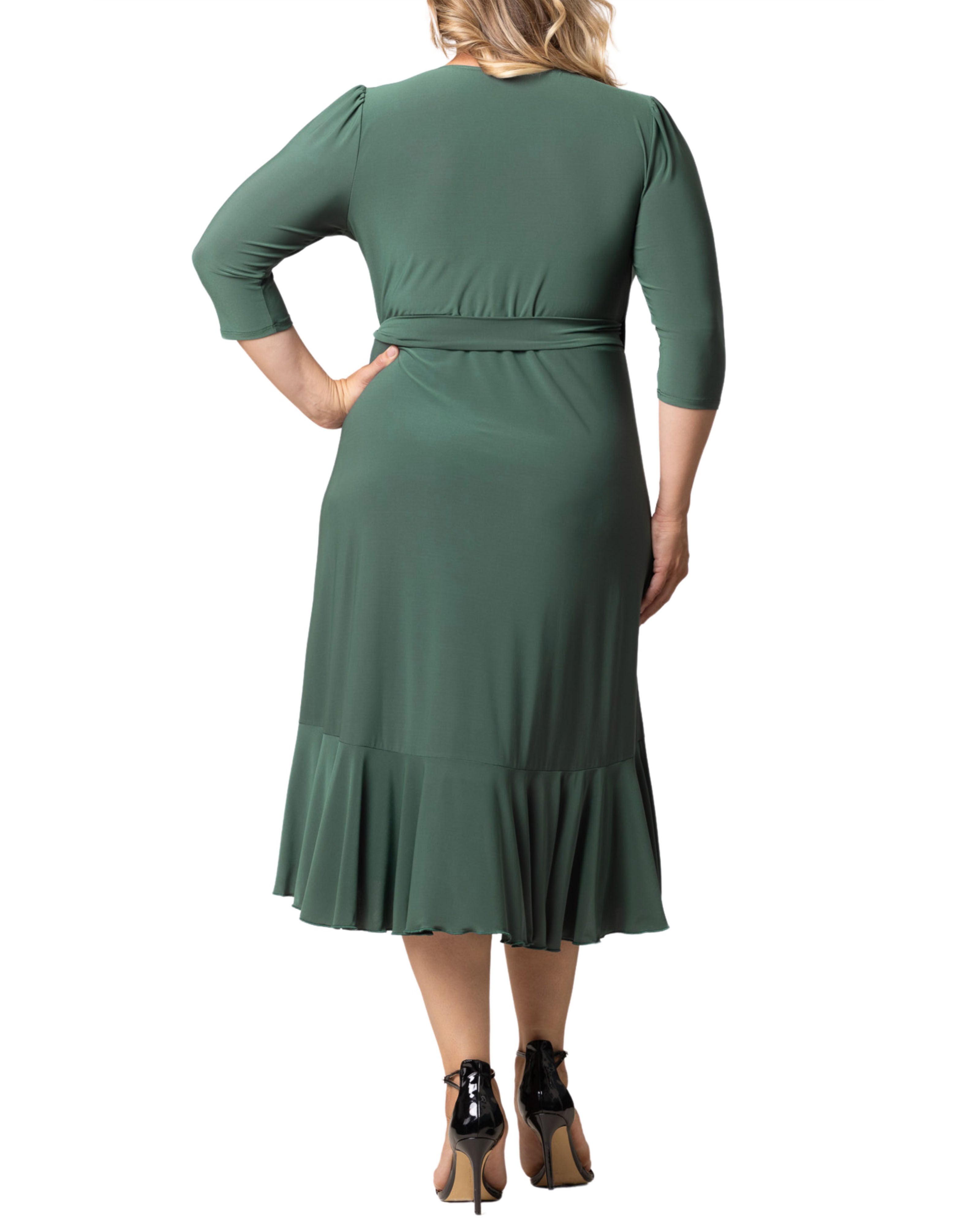 Whimsy Wrap Dress, Black Noir, alternate image number 1