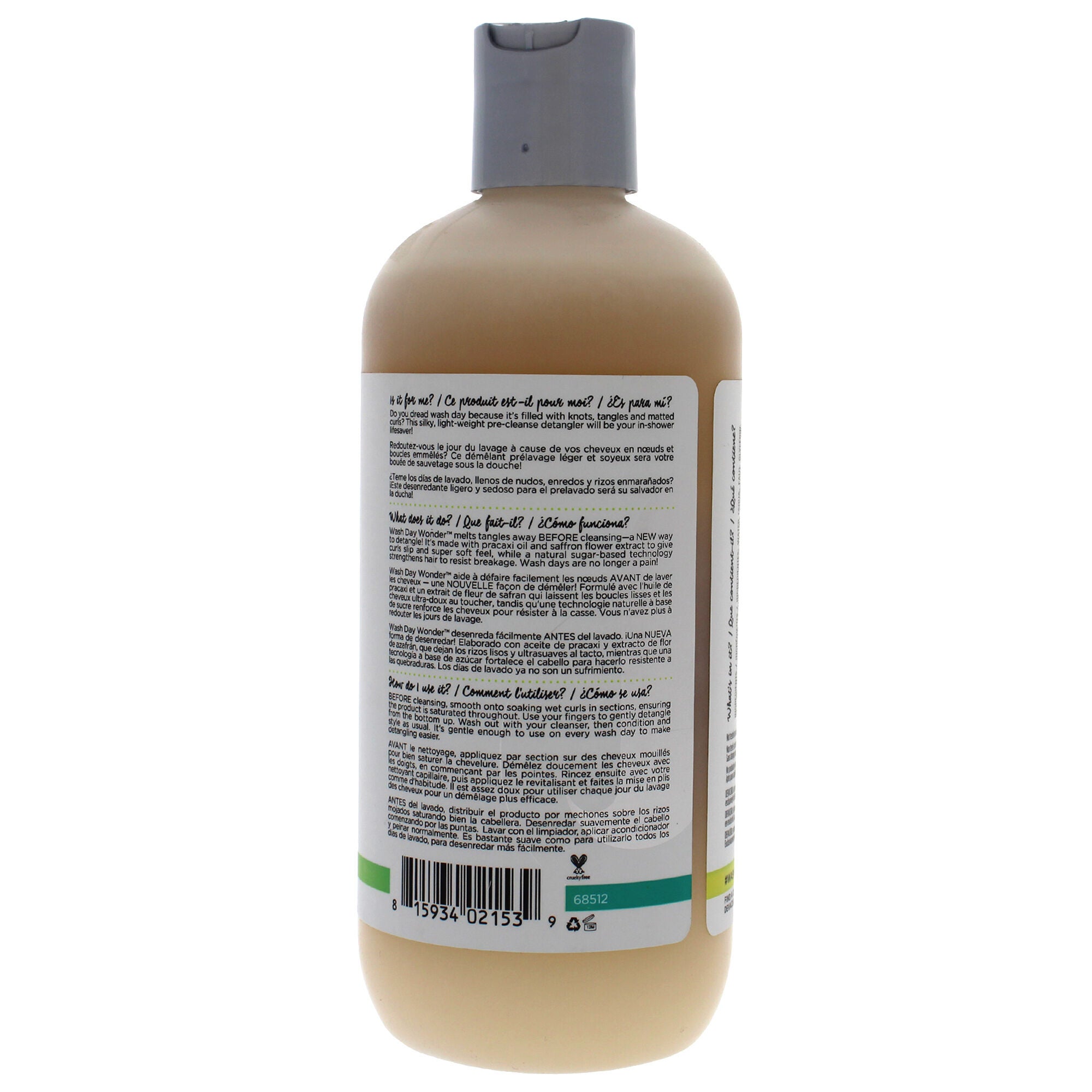 Wash Day Wonder Pre-Cleanse Slip Detangler by DevaCurl for Unisex - 12 oz Detangler, See Description, alternate image number 2