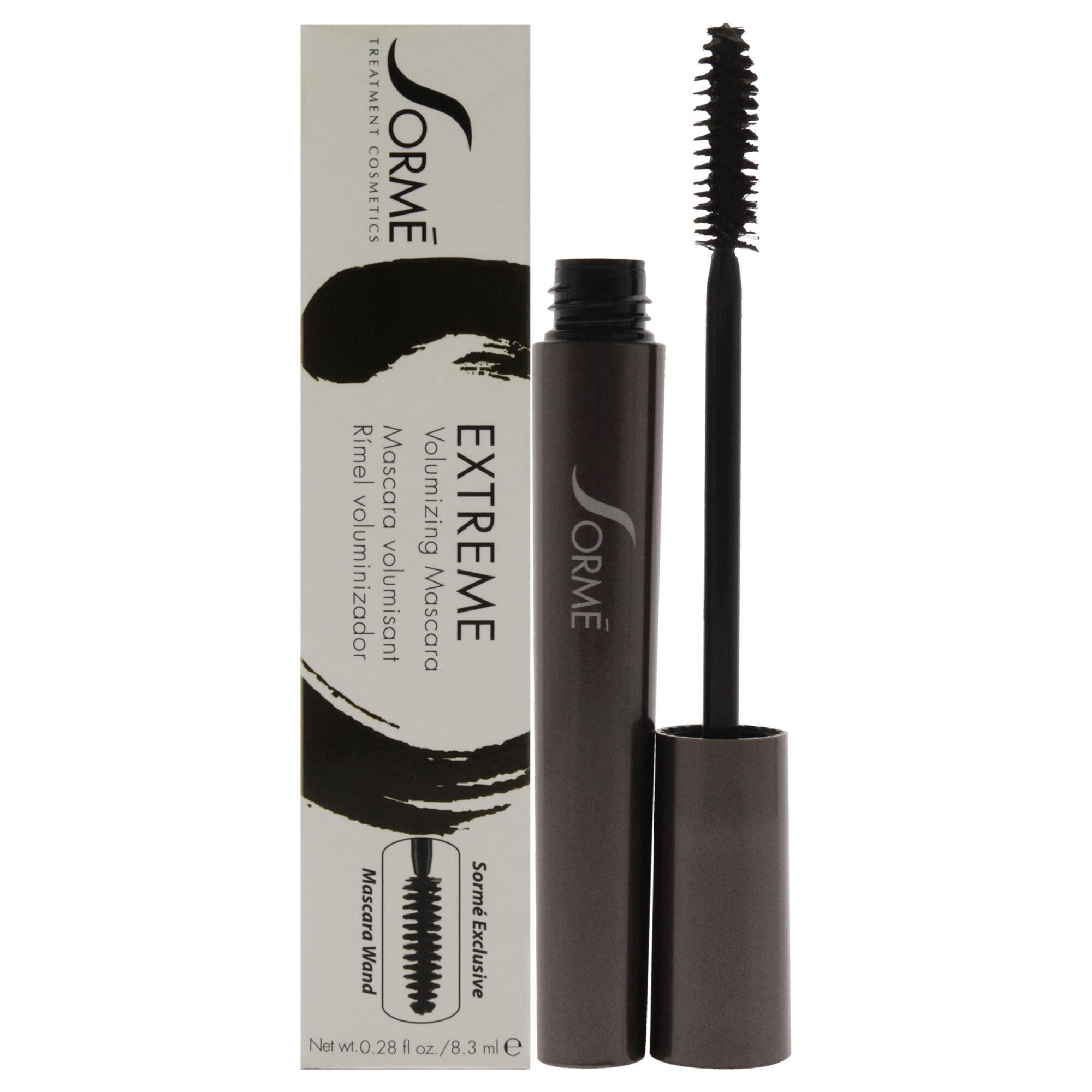 Extreme Volumizing Mascara - E02 Black Brown by Sorme Cosmetics for Women - 0.28 oz Mascara, Black, hi-res image number 0