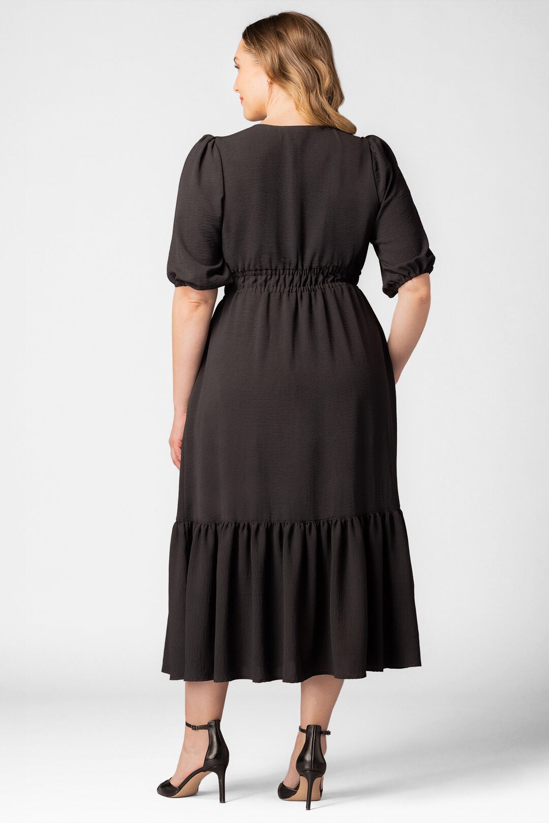 Bailey Square Neck Midi Dress, Black Noir / Black, alternate image number 1