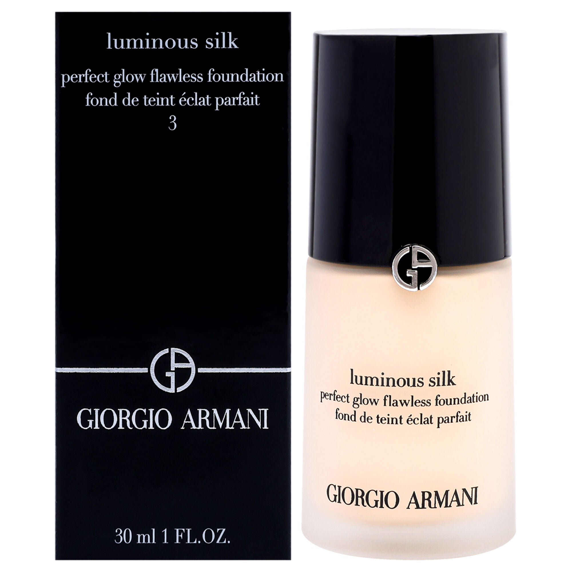 Luminous Silk Foundation - # 3 Light/Warm by Giorgio Armani for Women - 1 oz Foundation, See Description, hi-res image number 0