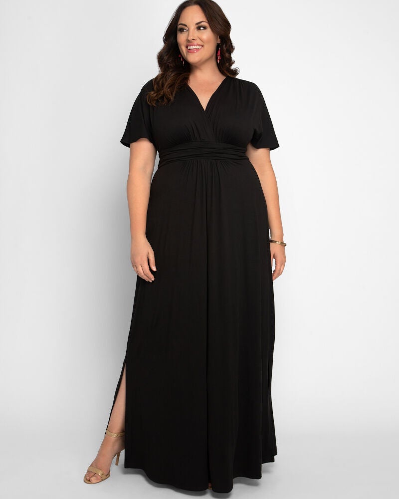Vienna Maxi Dress, Black Noir, hi-res image number 0