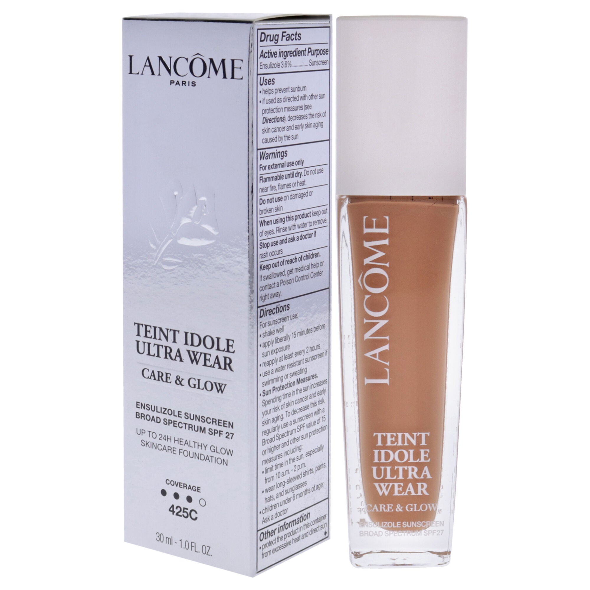 Teint Idol Ultra Wear Care and Glow SPF 27 - 425C by Lancome for Women - 1 oz Foundation, See Description, alternate image number 3