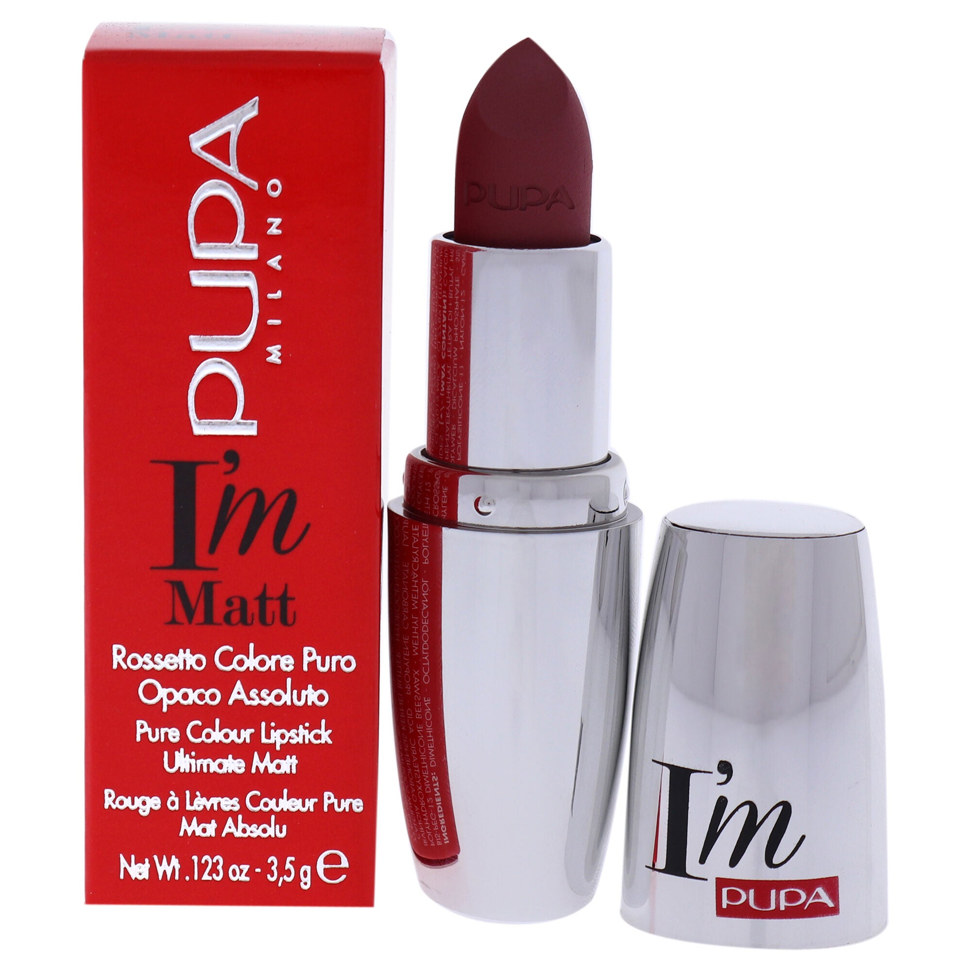 I Am Matte Pure Colour Lipstick - 031 Magenta Rose by Pupa Milano for Women - 0.123 oz Lipstick, See Description, hi-res image number 0