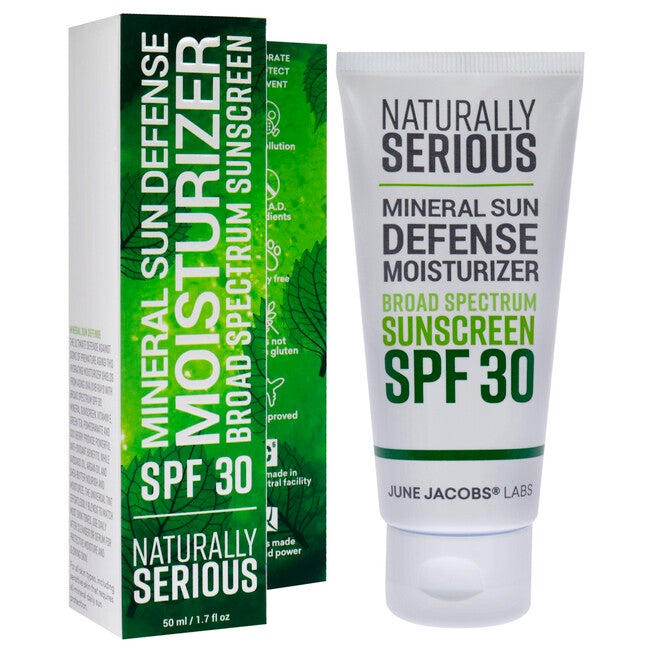 Mineral Sun Defense Moisturize Sunscreen SPF 30 by Naturally Serious for Unisex - 1.7 oz Sunscreen, See Description, alternate image number 1