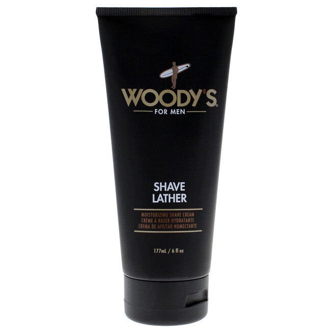 Shave Lather Cream by Woodys for Men - 6 oz Shave Cream, See Description, hi-res image number 0