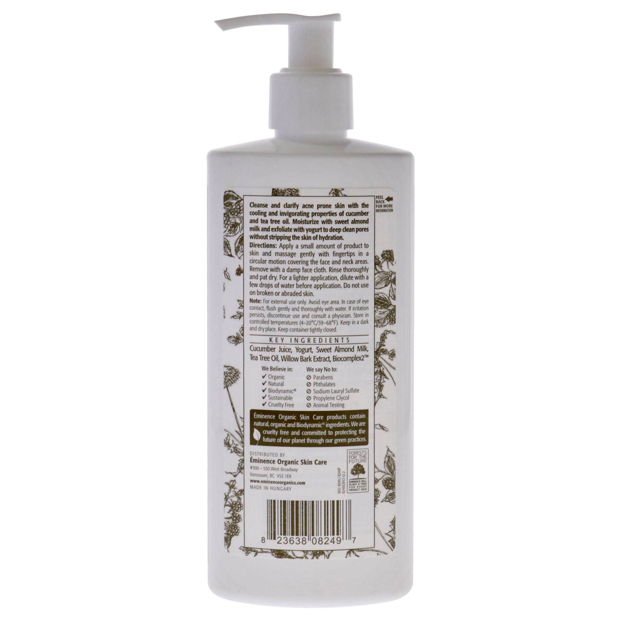 Clear Skin Probiotic Cleanser by Eminence for Unisex - 8.4 oz Cleanser, See Description, alternate image number 1