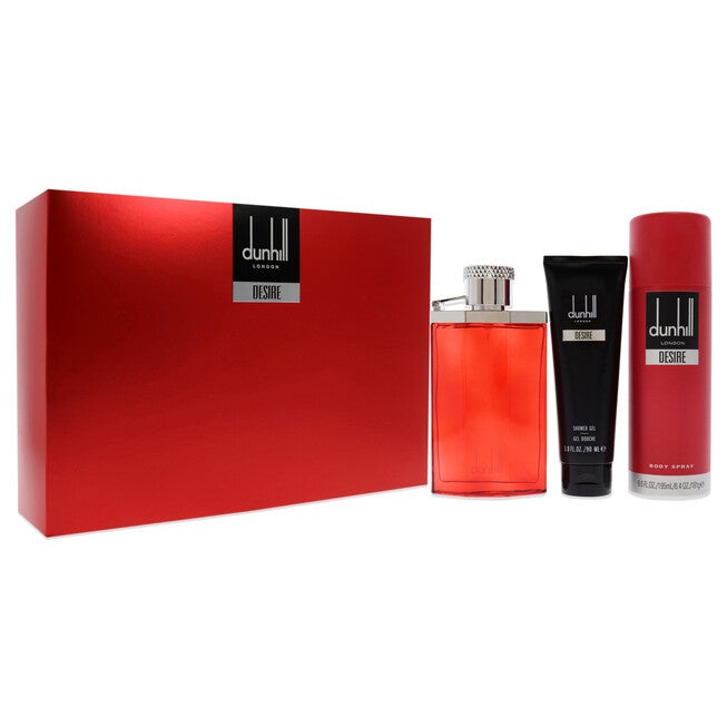 Desire Red London by Alfred Dunhill for Men - 3 Pc Gift Set 3.4oz EDT Spray, 3oz Shower Gel, 6.6oz Body Spray, , alternate image number 6