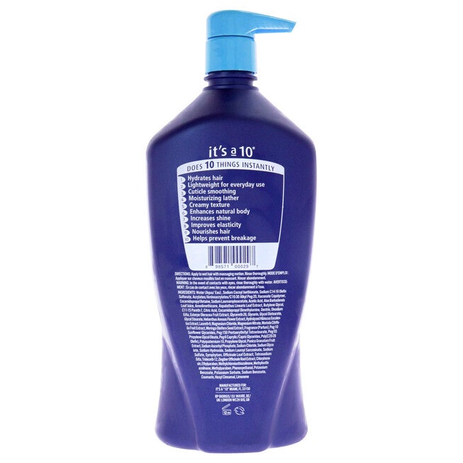 Miracle Moisture Shampoo by Its A 10 for Unisex - 33.8 oz Shampoo, See Description, alternate image number 1