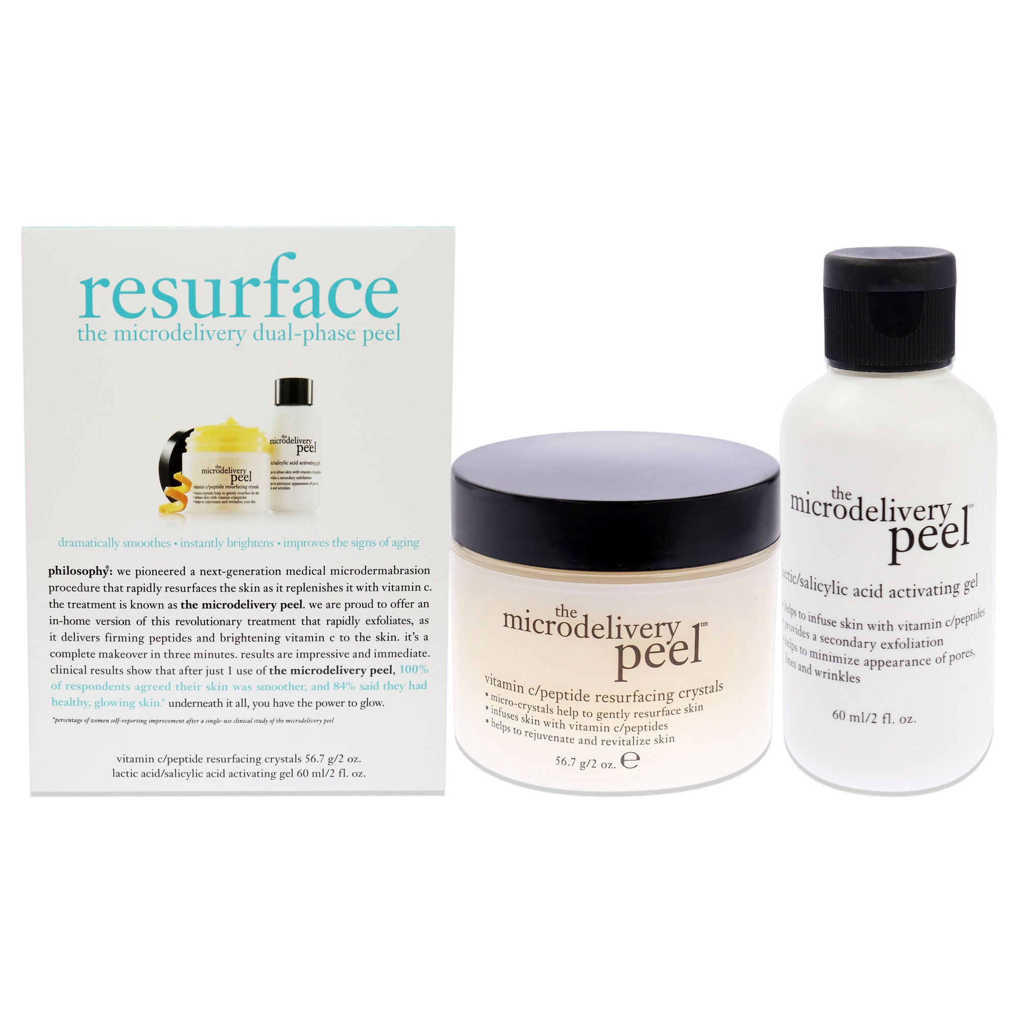 The Microdelivery Resurface Dual-Phase Peel Kit by Philosophy for Women - 2 Pc Gift Set, , alternate image number 4