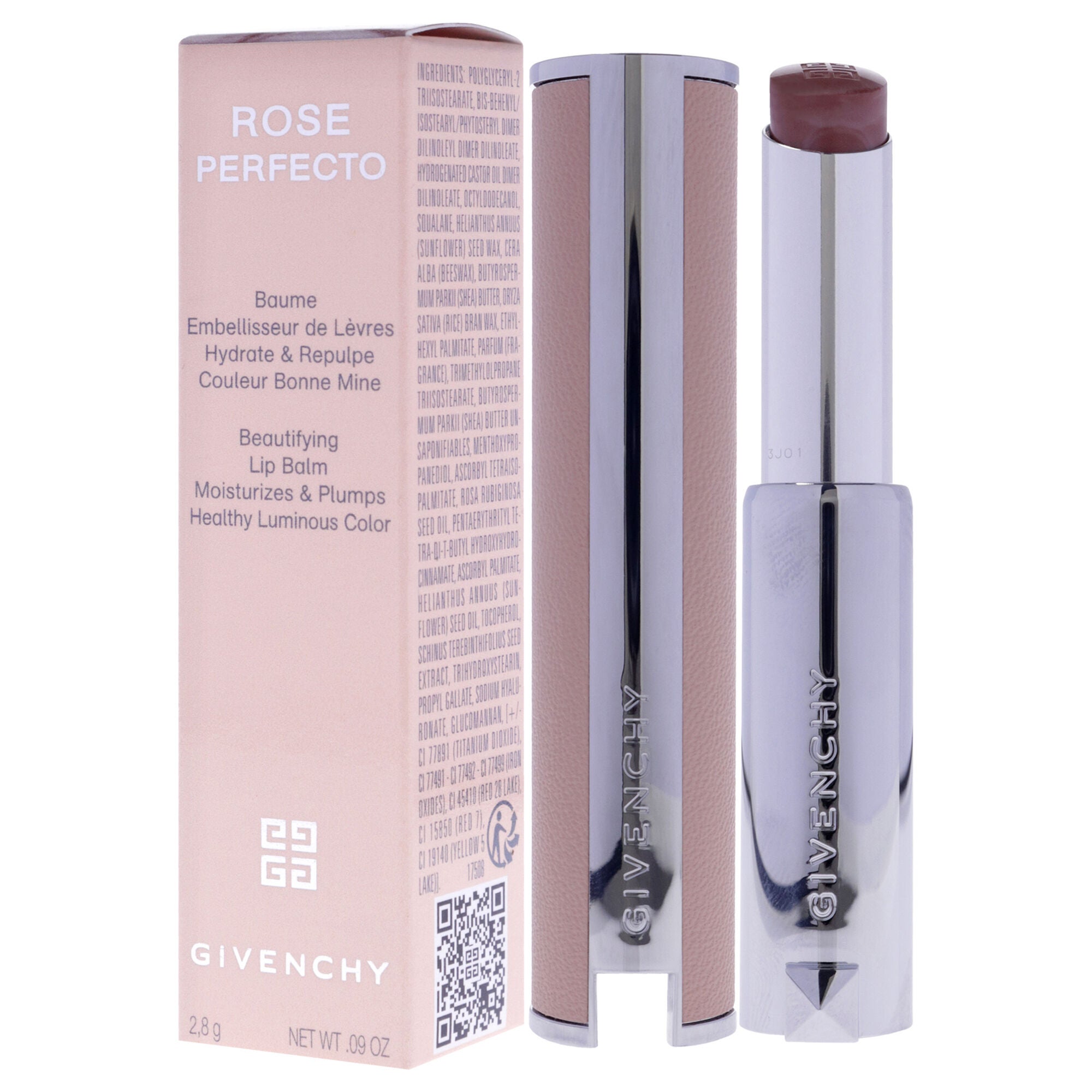 Rose Perfecto Beautifying Lip Balm - 110 Milky Nude by Givenchy for Women - 0.09 oz Lip Balm, , alternate image number 8