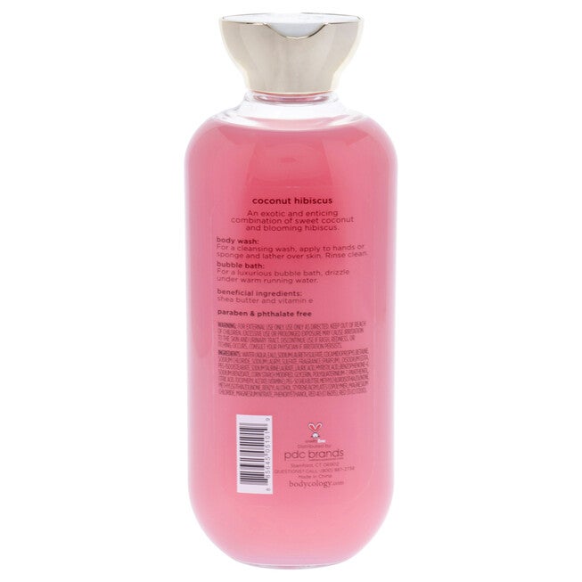 2 in 1 Body Wash and Bubble Bath - Coconut Hibiscus by Bodycology for Women - 16 oz Body Wash, See Description, alternate image number 2