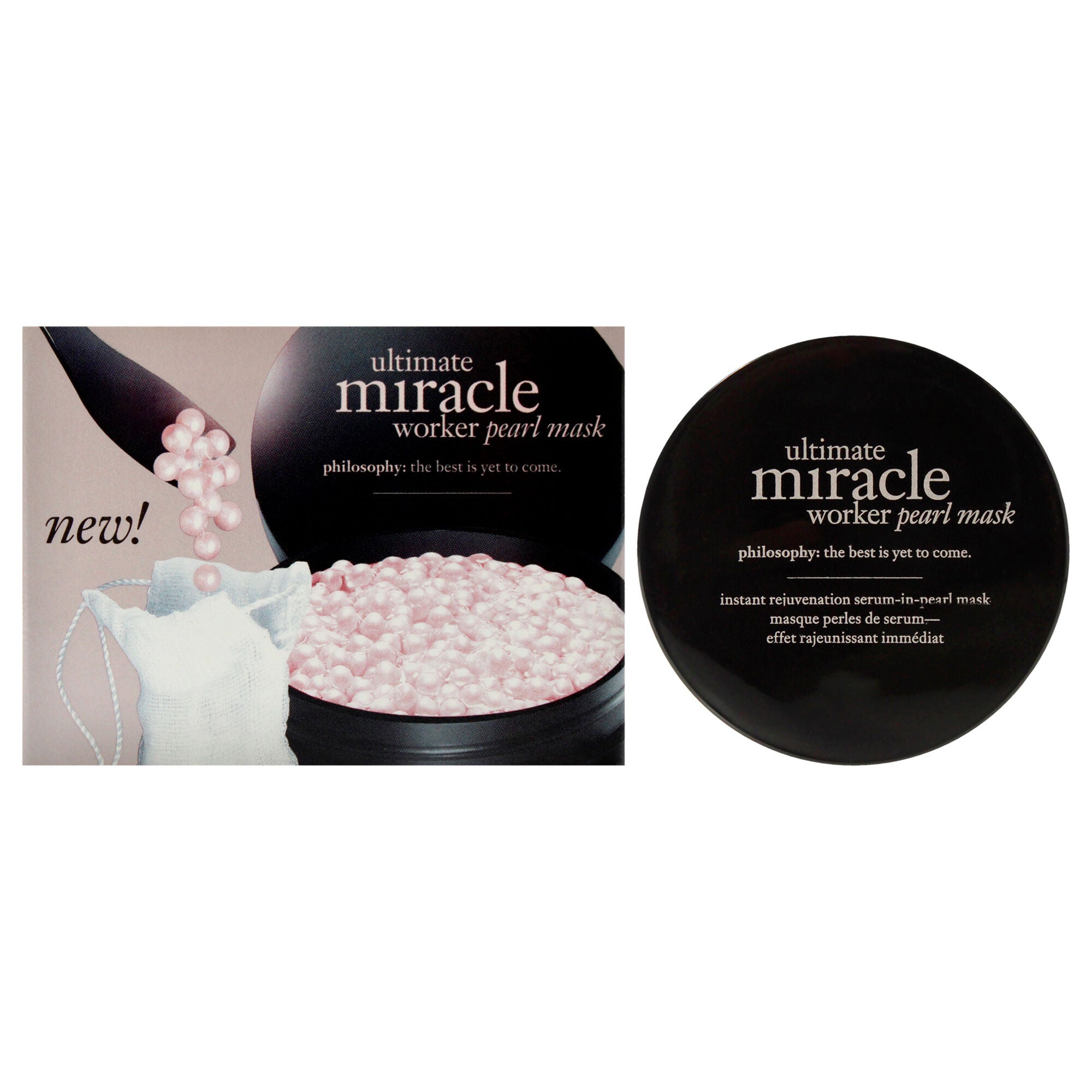 Ultimate Miracle Worker Serum-in-Pearl Mask by Philosophy for Women - 14 Pc 0.85oz Mask , 12Pc Pouches, Spatula, See Description, hi-res image number 0