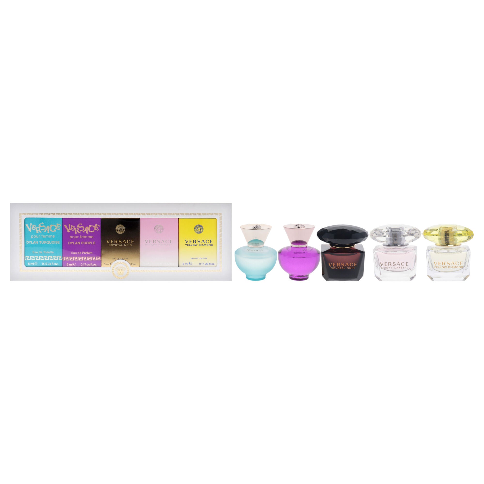 Versace Miniatures Collection by Versace for Women - 5 Pc Mini Gift Set 0.17oz, See Description, hi-res image number 0