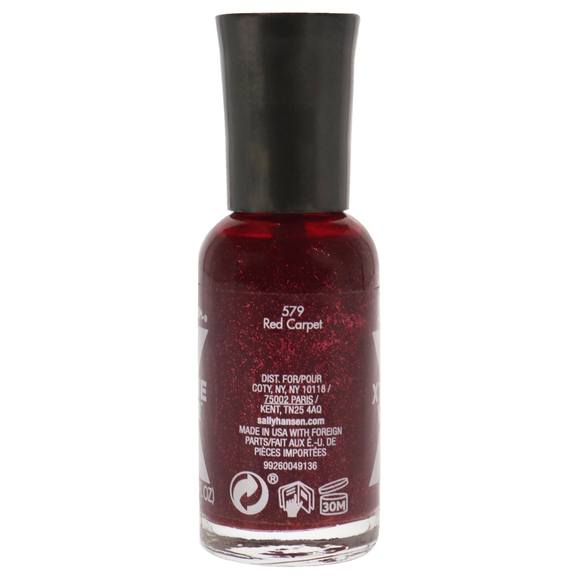 Xtreme Wear Nail Color - 579 Red Carpet by Sally Hansen for Women - 0.4 oz Nail Polish, See Description, alternate image number 2