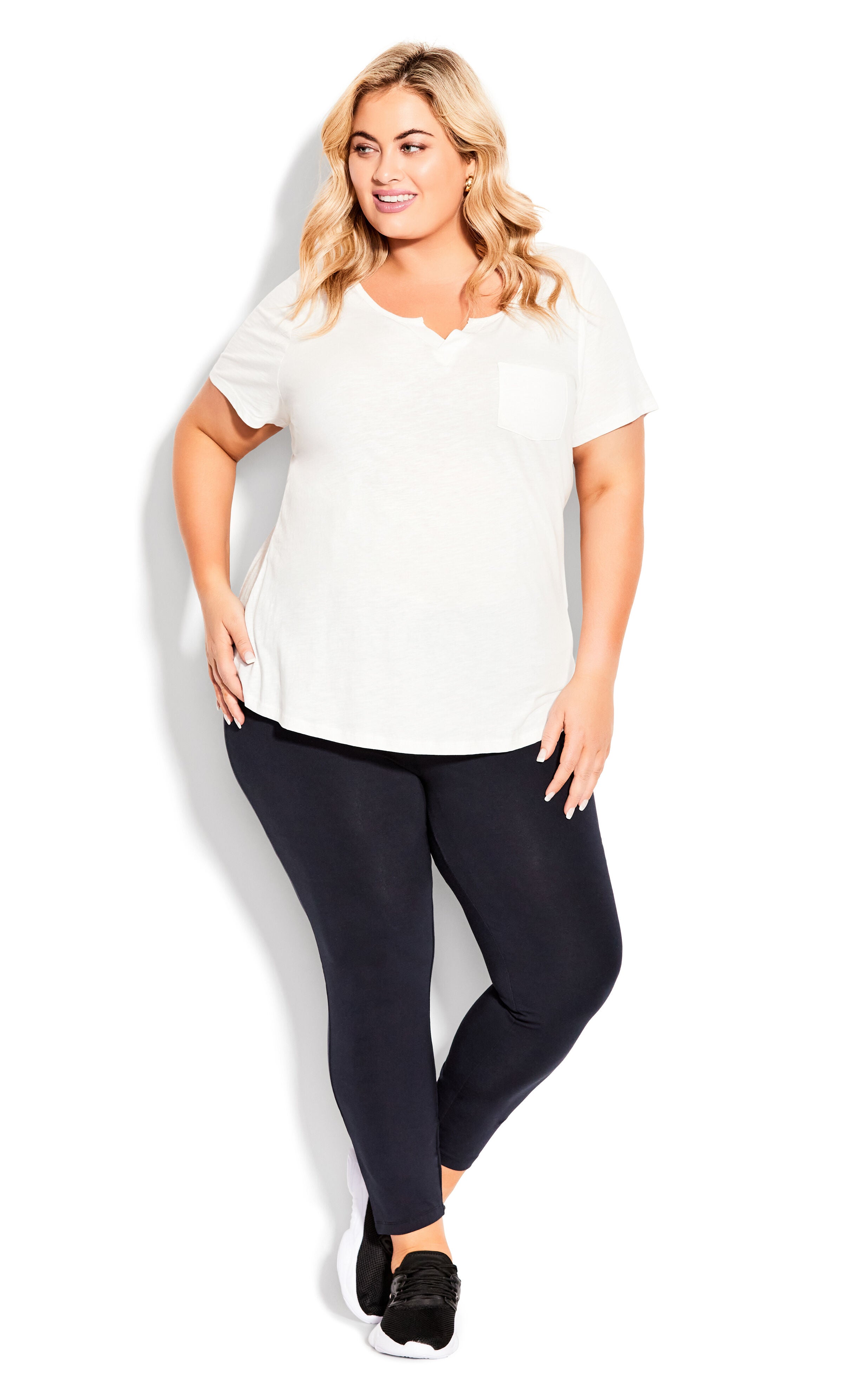 Pima High Rise Legging Navy - average, Blue, hi-res image number 0