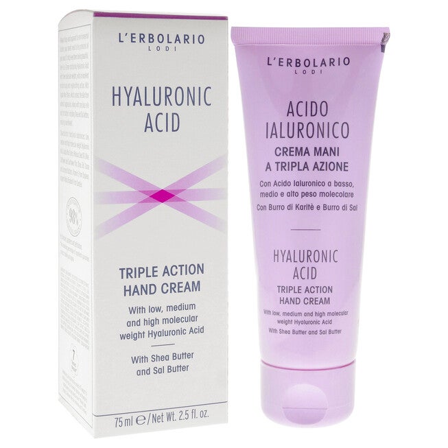 Hyaluronic Acid Triple Action Hand Cream by LErbolario for Unisex - 2.5 oz Cream, See Description, alternate image number 1