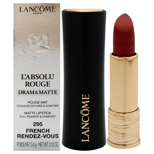 LAbsolu Rouge Drama Matte Lipstick - 295 French Rendezvous by Lancome for Women - 0.12 oz Lipstick, See Description, hi-res image number 0