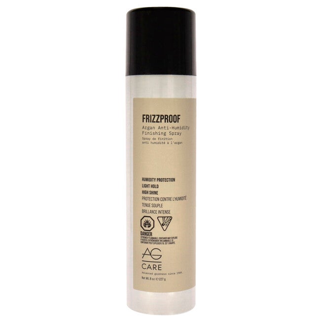 Frizzproof Argan Anti-Humidity Finishing Spray by AG Hair Cosmetics for Unisex - 8 oz Hair Spray, See Description, hi-res image number 0
