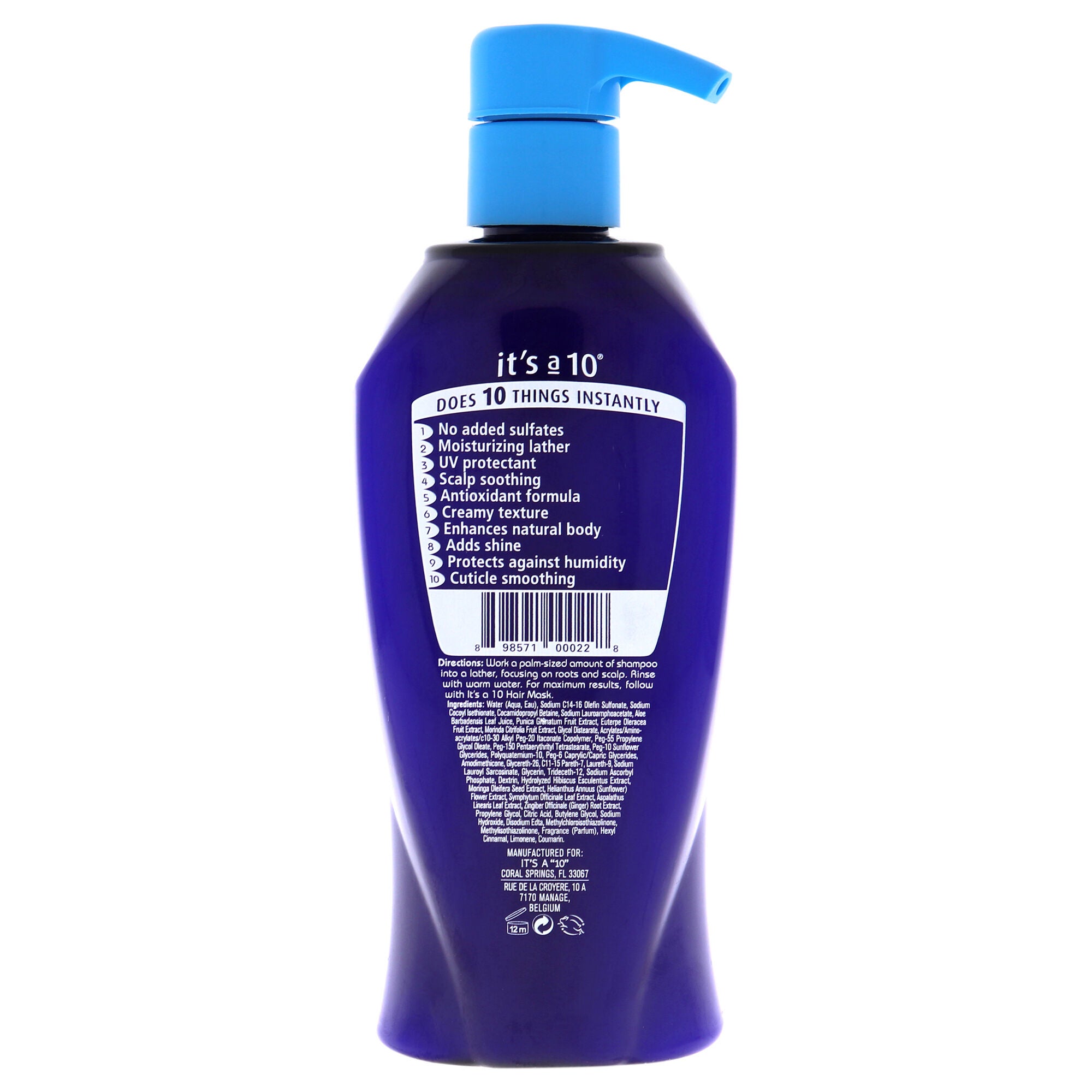 Miracle Moisture Shampoo by Its A 10 for Unisex - 10 oz Shampoo, See Description, alternate image number 2