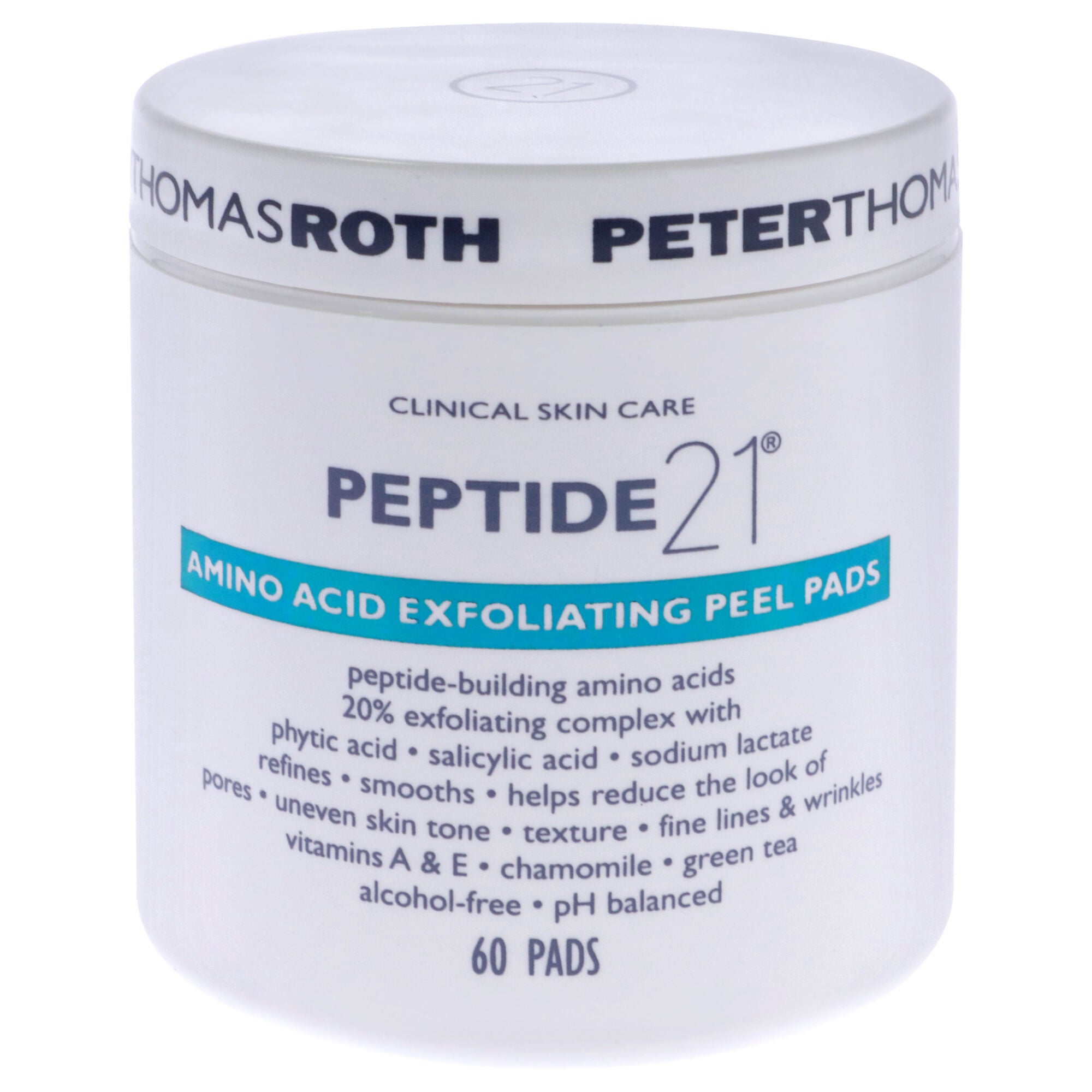 Peptide 21 Amino Acid Exfoliating Peel Pads by Peter Thomas Roth for Unisex - 60 Count Pads, , alternate image number 6