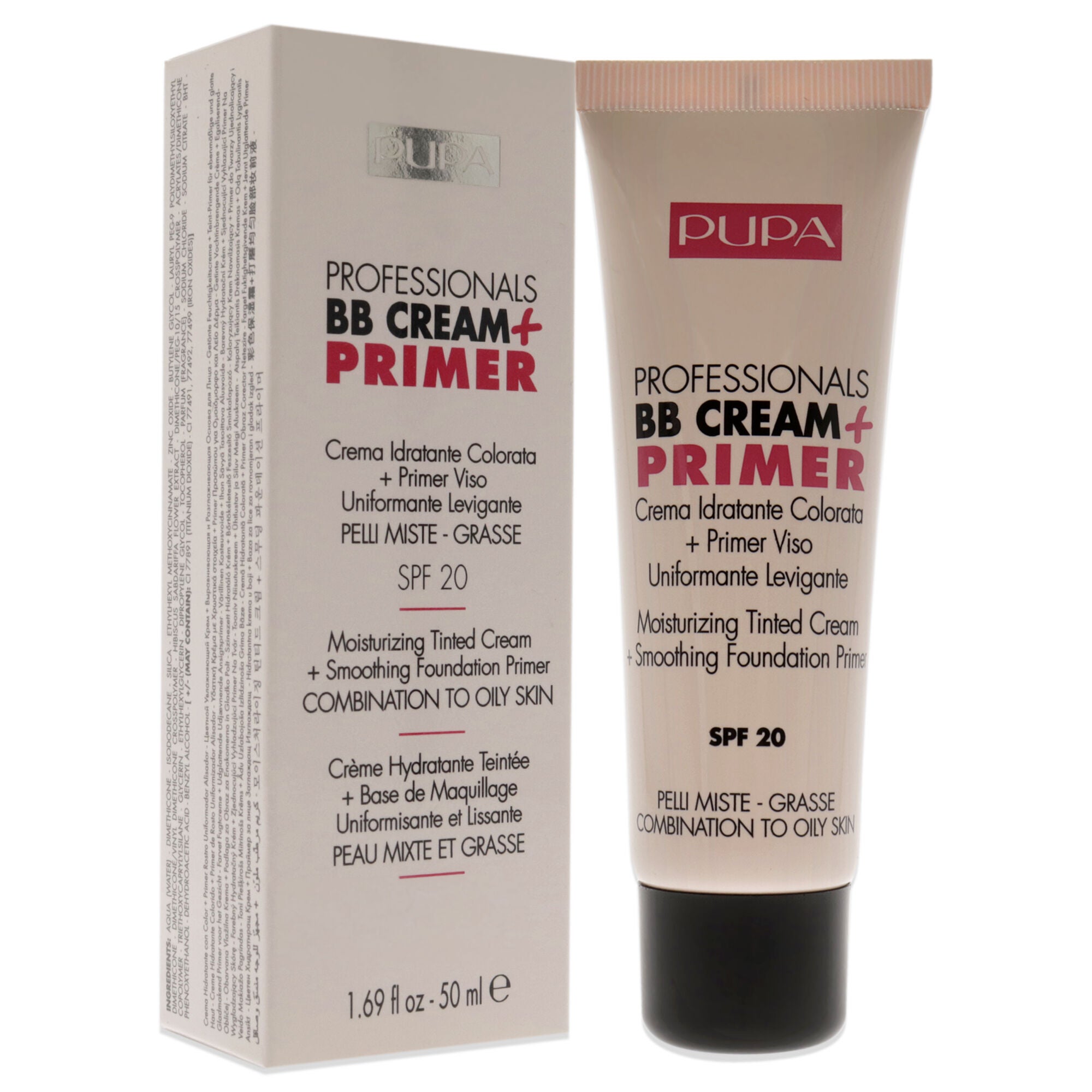 Professionals BB Cream Plus Primer SPF 20 - 001 Nude - Combination To Oily Skin by Pupa Milano for Women - 1.69 oz Primer, , alternate image number 6