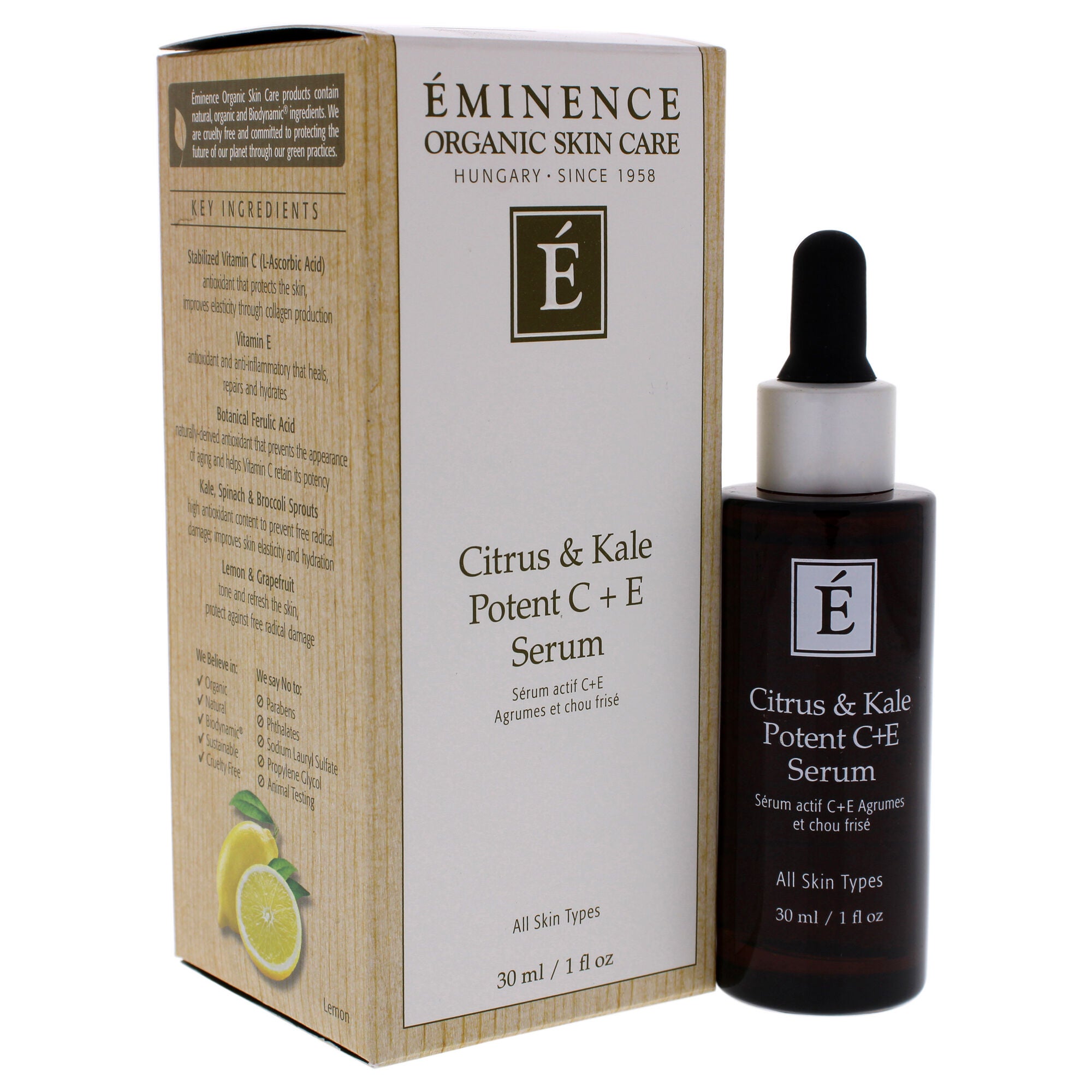 Citrus and Kale Potent C Plus E Serum by Eminence for Unisex - 1 oz Serum, , alternate image number 6