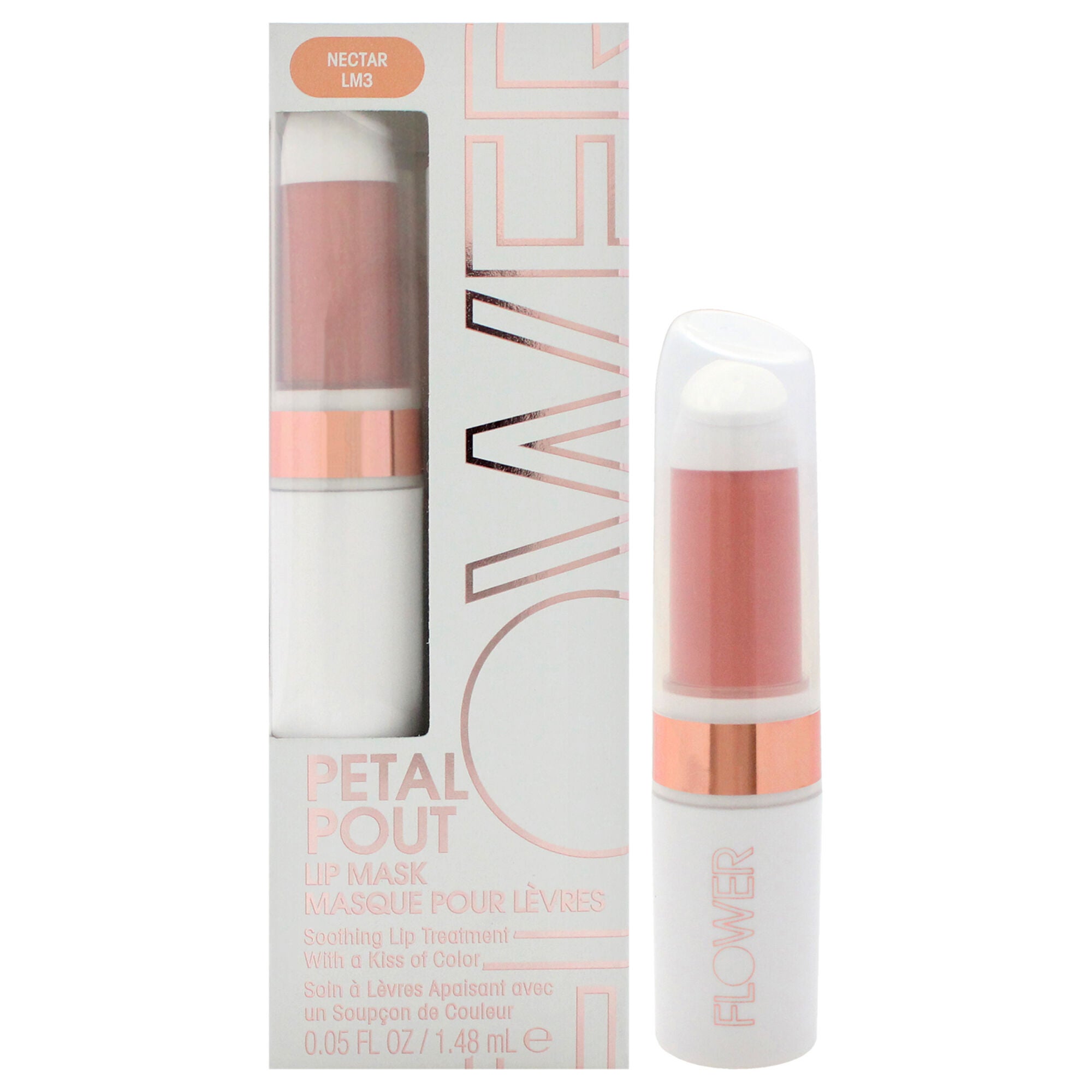 Petal Pout Lip Mask - LM3 Nectar by Flower Beauty for Women - 0.05 oz Lip Mask, See Description, hi-res image number 0
