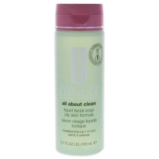 All About Clean Liquid Facial Soap Oily Skin Formula by Clinique for Unisex - 6.7 oz Soap, , alternate image number null
