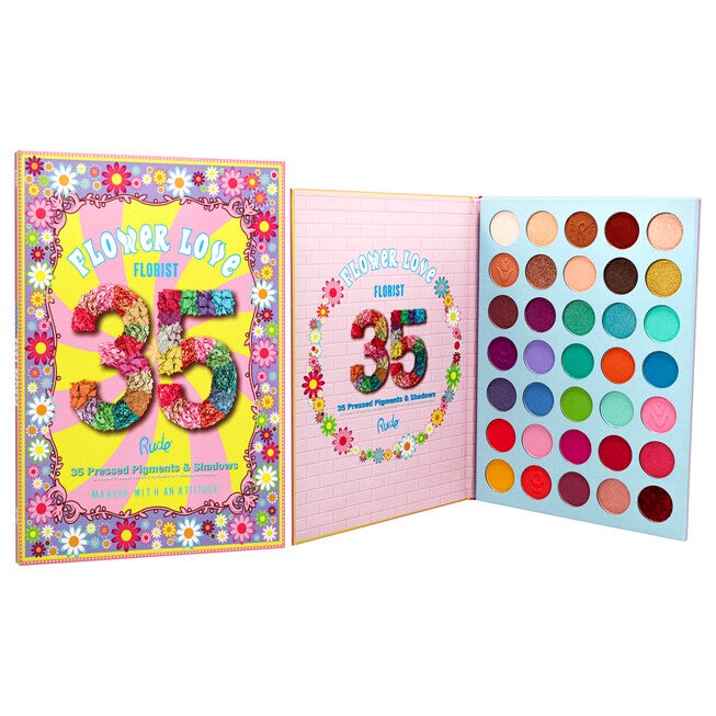 Flower Love 35 Eyeshadows Palette - Florist by Rude Cosmetics for Women - 1.34 oz Eye Shadow, See Description, alternate image number 1