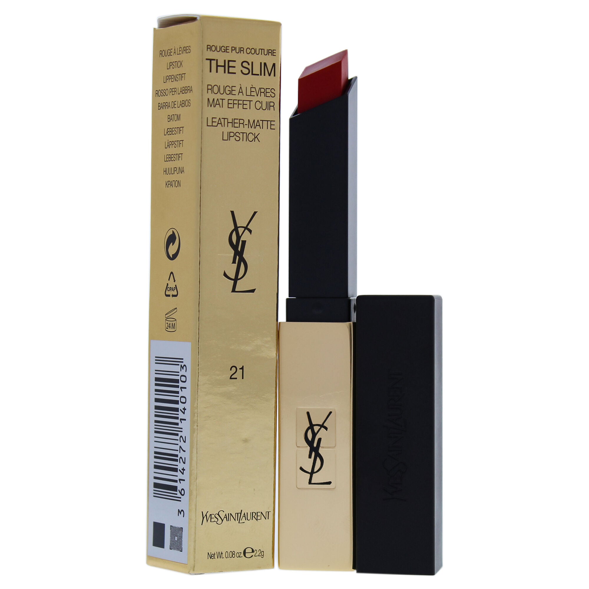 Rouge Pur Couture The Slim Matte Lipstick - 21 Rouge Paradoxe by Yves Saint Laurent for Women - 0.08 oz Lipstick, , alternate image number 5