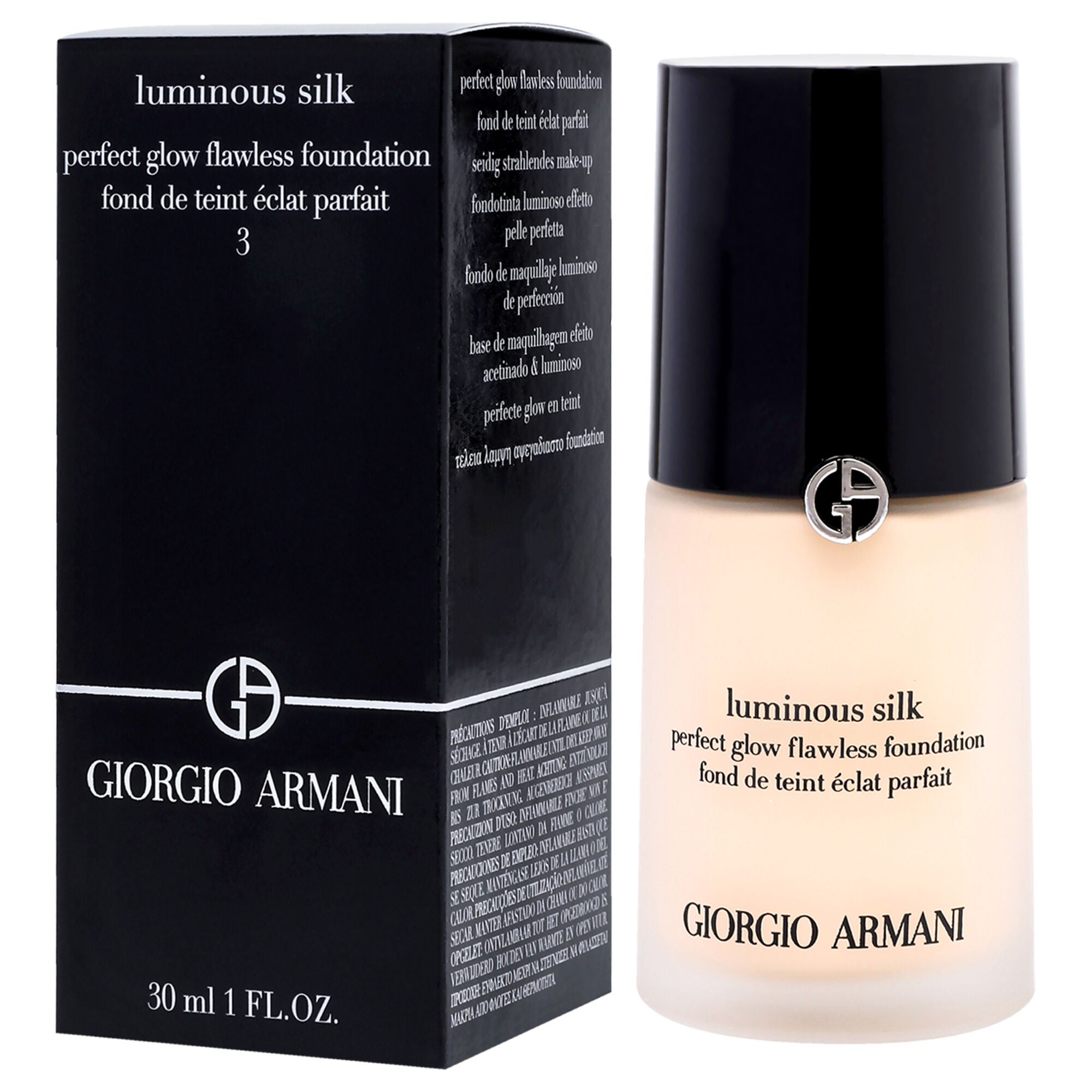 Luminous Silk Foundation - # 3 Light/Warm by Giorgio Armani for Women - 1 oz Foundation, See Description, alternate image number 3