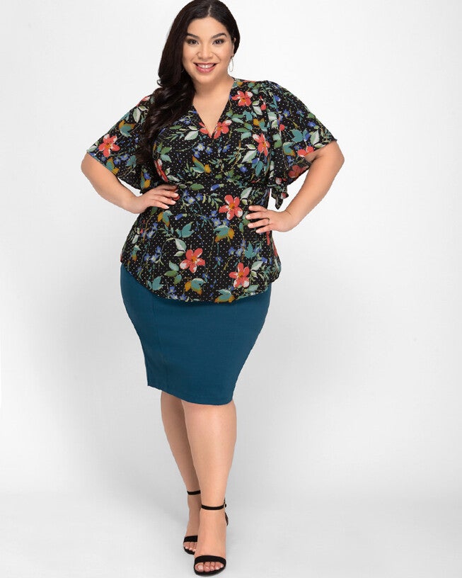 Priscilla Knit Pencil Skirt, , alternate image number null