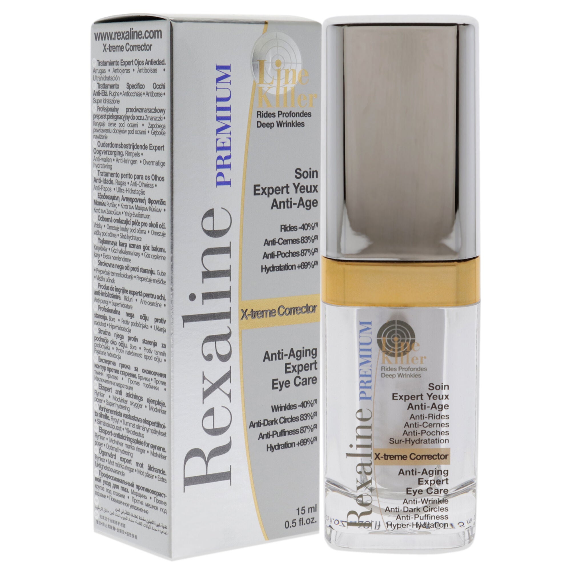 Line Killer X-Treme Corrector Anti-Aging Expert Eye Care by Rexaline for Unisex - 0.5 oz Treatment, See Description, alternate image number 2