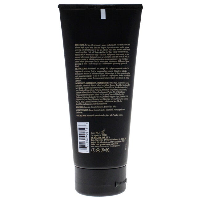 Shave Lather Cream by Woodys for Men - 6 oz Shave Cream, See Description, alternate image number 1