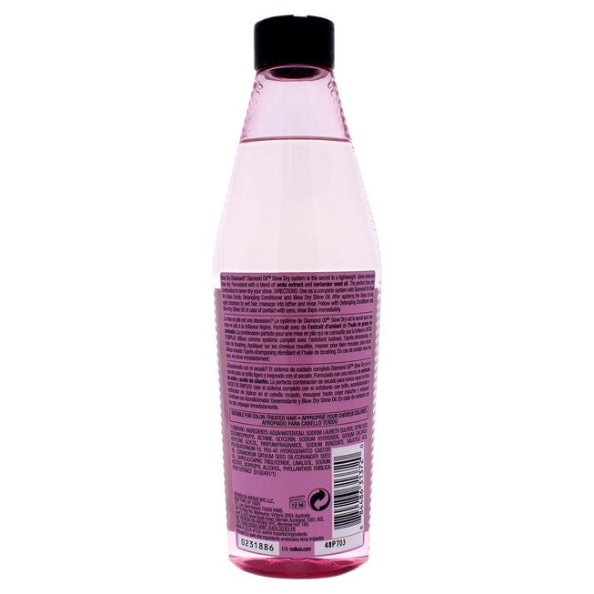 Diamond Oil Glow Dry Gloss Shampoo by Redken for Unisex - 10.1 oz Shampoo, See Description, alternate image number 1