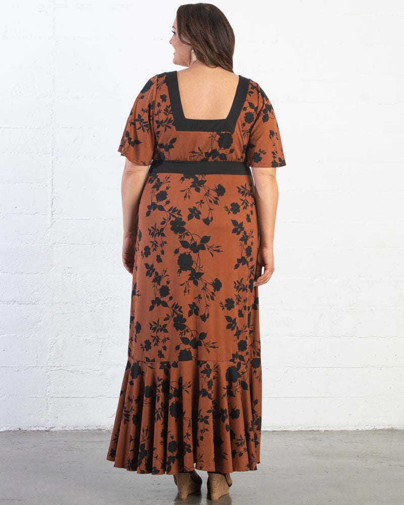 Icon Maxi Dress, Auburn Florals, alternate image number 1