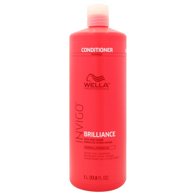 Invigo Brilliance Conditioner For Normal Hair by Wella for Unisex - 33.8 oz Conditioner, See Description, hi-res image number 0