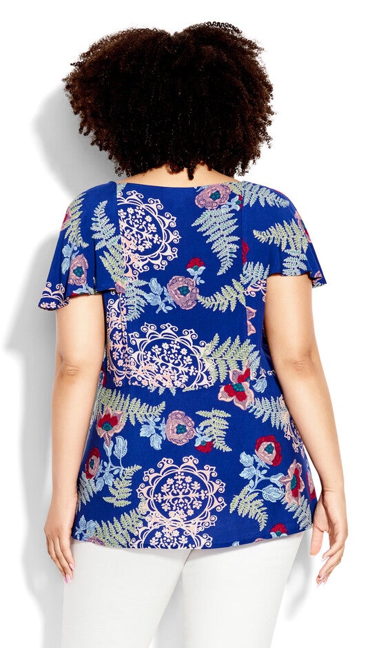 Kata Print Top - blue, , alternate image number 2