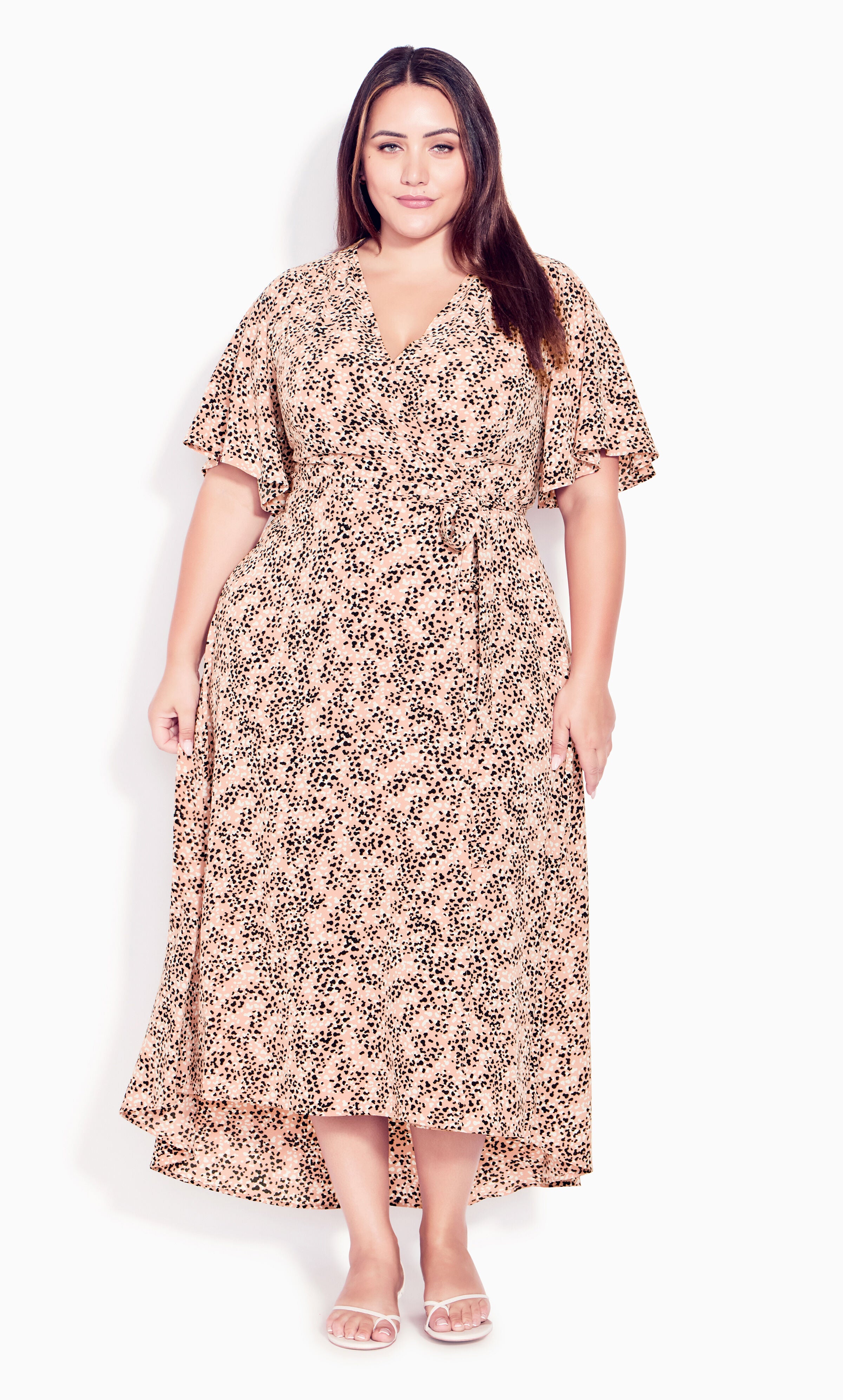 Vivo Hanabi Wrap Maxi Dress - Dark Rust