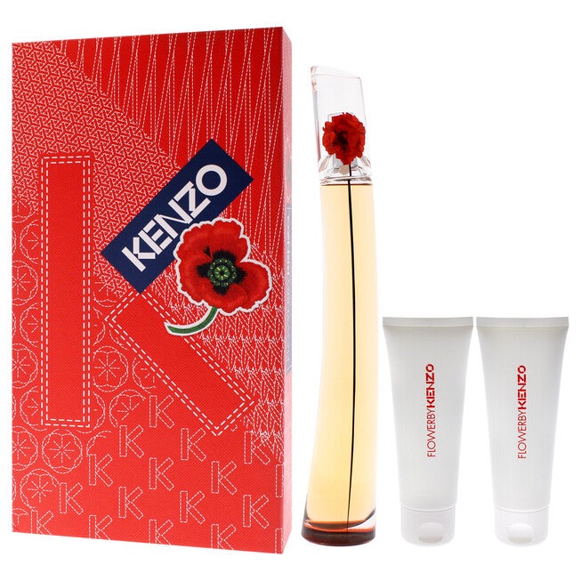 Flower LAbsolue by Kenzo for Women - 3 Pc Gift Set 3.3oz EDP Spray, 2 x 2.5oz Body Cream, See Description, alternate image number 3