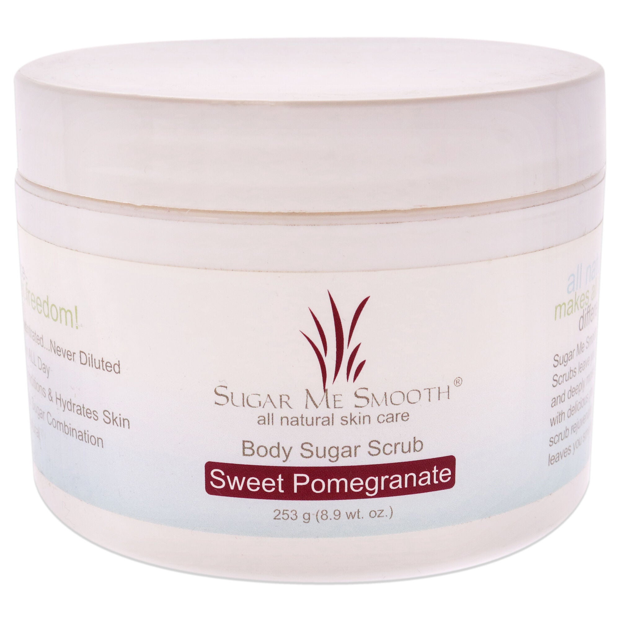 Body Scrub - Sweet Pomegranate by Sugar Me Smooth for Unisex - 8.9 oz Scrub, See Description, hi-res image number 0